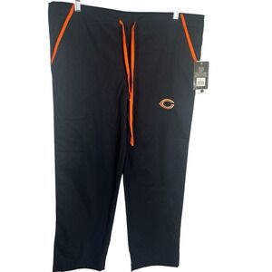 NFL Team Scrub Dudz Men Small Chicago Bears Cotton/Poly Drawstring Medical Pants